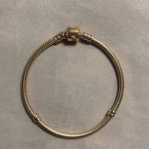 14K gold PANDORA charm bracelet